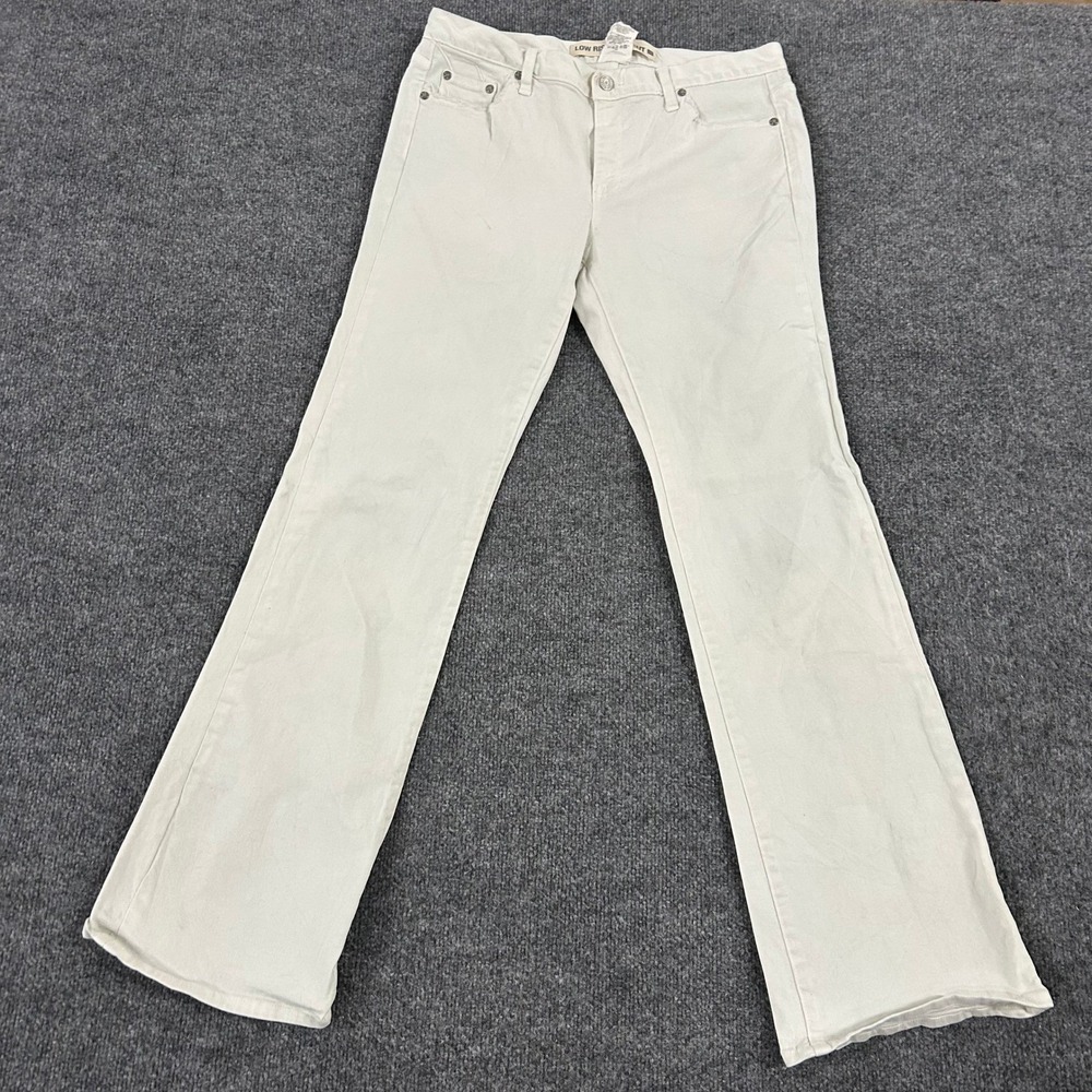 Gap Jeans Womens Size 10 White Low Rise Boot Cut Stretch Denim Casual 67102